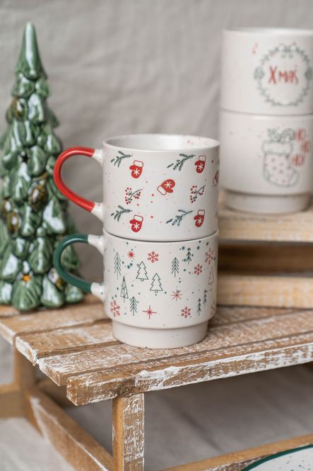 Hovedbilde Julehilsen Kaffekopp 350ml 2pk - Vott og Tre