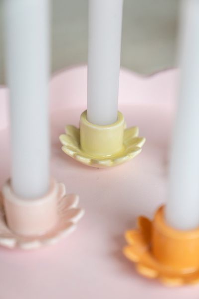 Hovedbilde Lysestake blomst – gul