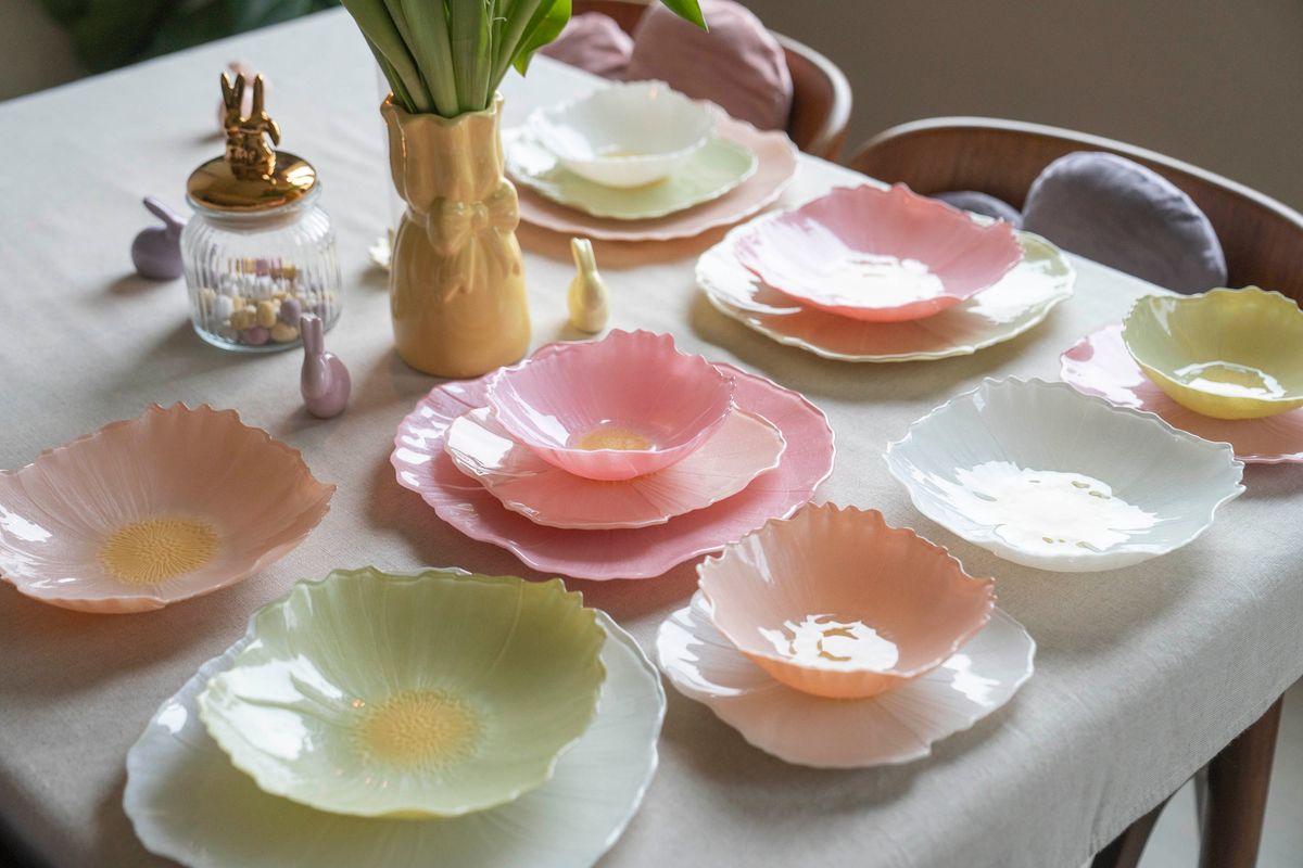 Valmue Skål 21cm - Hvit