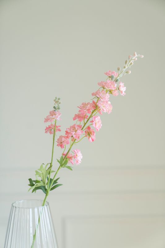 Kunstig Blomst 85cm - Lys Rosa