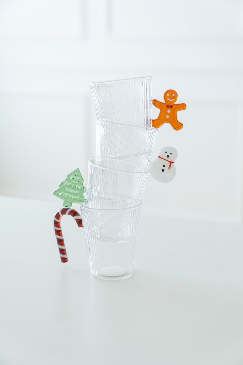 Tekopp - Glass Riller Snømann