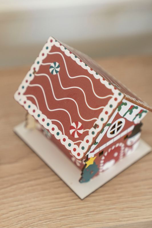 Treby - Pepperkakehus 9cm Snømann