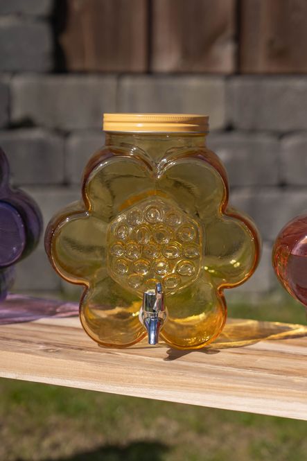Hovedbilde Drikkedispenser – blomst – gul
