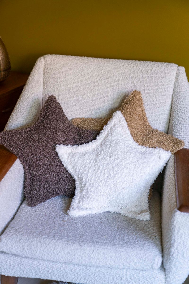 Pute Stjerne 43x30cm - Beige