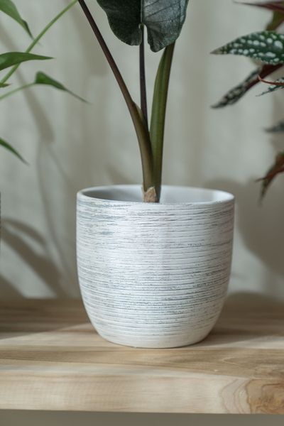 Hovedbilde Blomsterpotte 13,5x12,5cm - Hvit