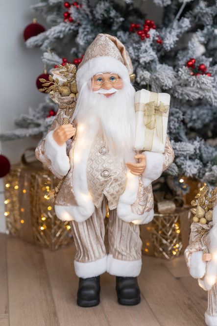 Hovedbilde LED Nisse 60cm Gull