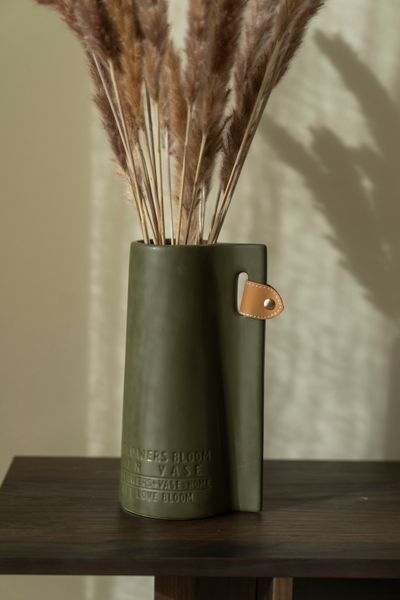 Hovedbilde Vase - 13x10,5x24cm - Grønn