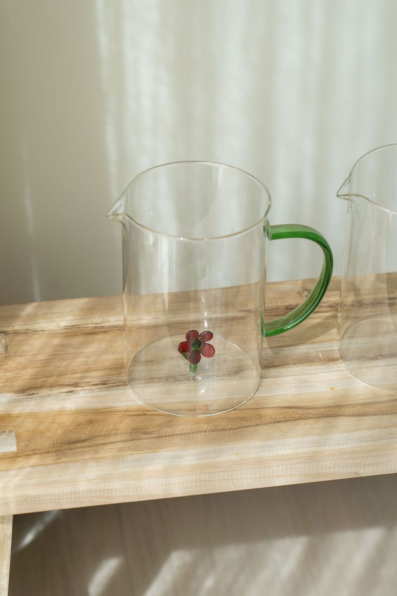 Glassmugge – 1,6 L – Rød
