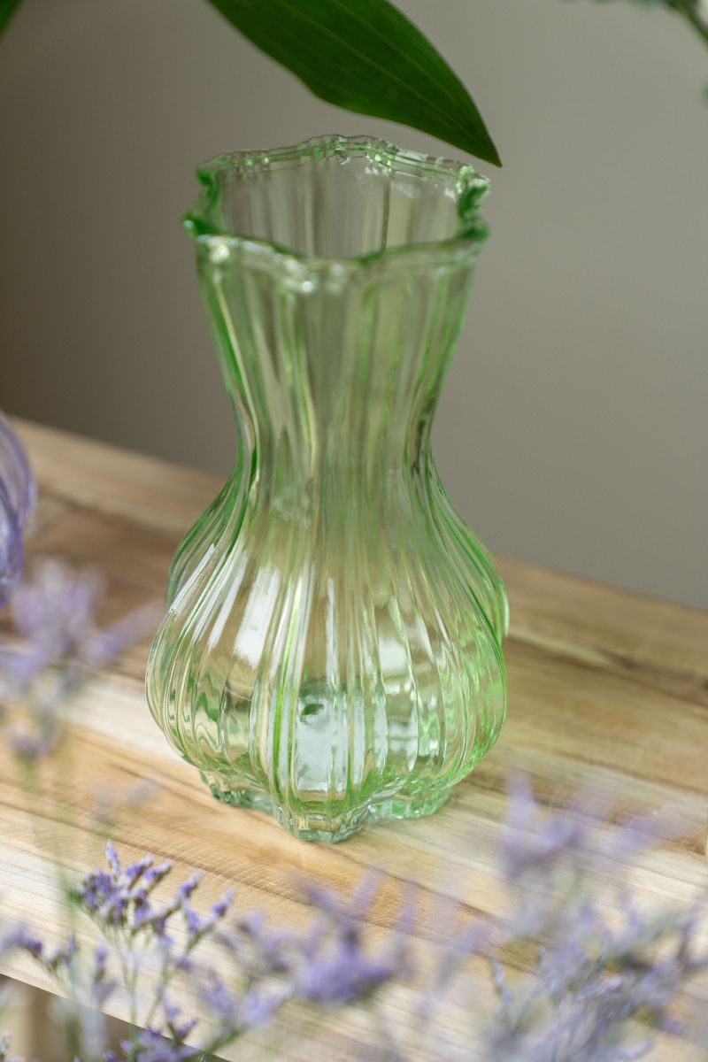 Glassvase – grønn