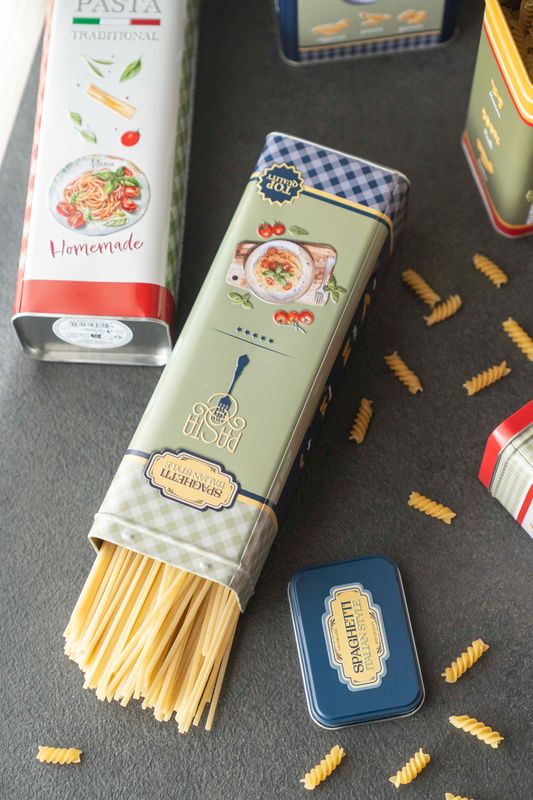 Milano Oppbevaringsboks Pasta – 9,5 x 7,5 x H 19,5 cm - Blå