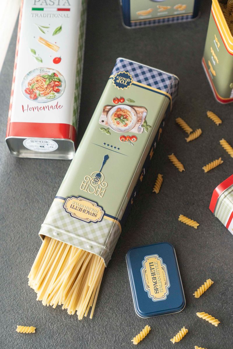 Milano Oppbevaringsboks Pasta – 9,5 x 7,5 x H 19,5 cm - Blå