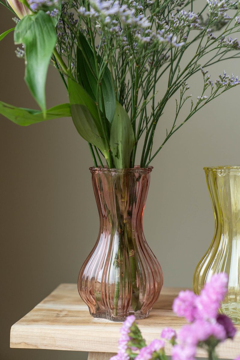 Glassvase – rosa