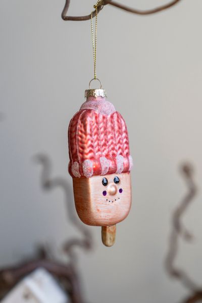 Hovedbilde Juletrepynt - Iskrem m/lue Rød