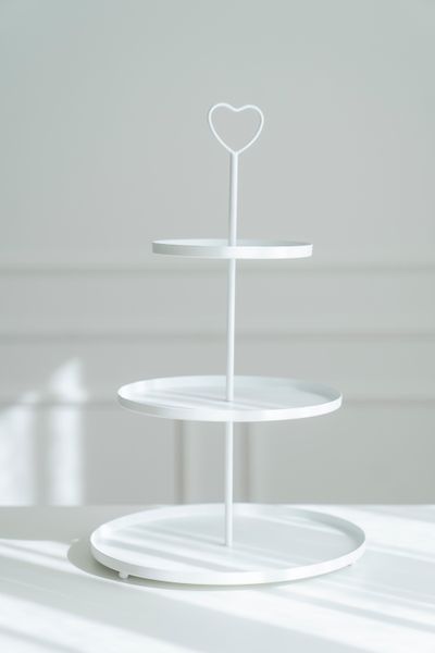 Hovedbilde Etasjefat Hjerte - Hvit