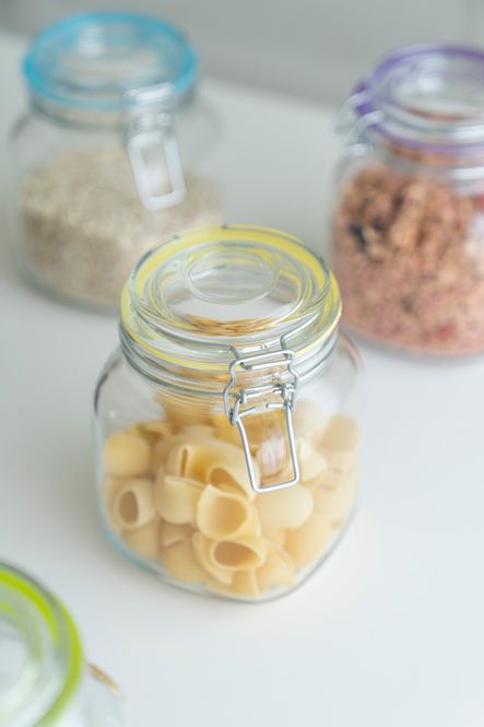 Hovedbilde Glasskrukke 1L - Gul