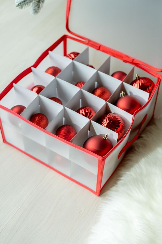 Julekuleoppbevaring 34x34x17cm