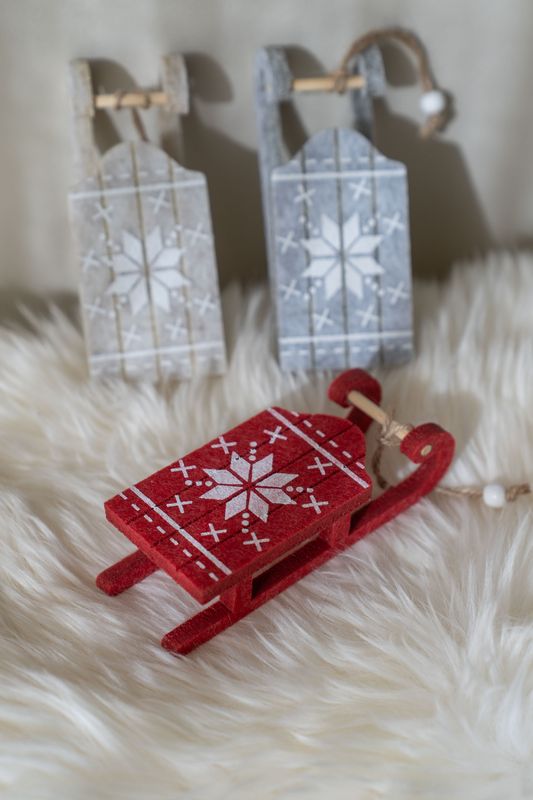 Juletrepynt Kjelke 24cm - Rød
