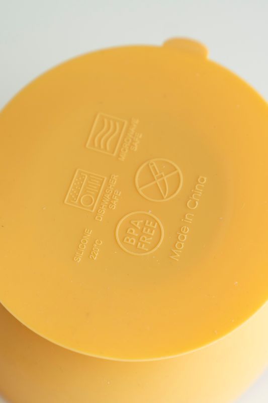 Silikonkopp m/lokk - Gul