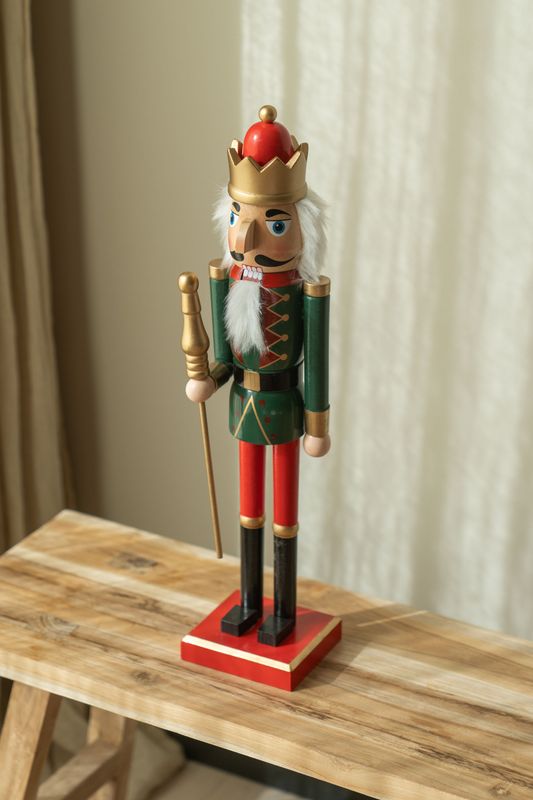 Nøtteknekker Rød/Grønn/Svart 50cm - Versjon 1