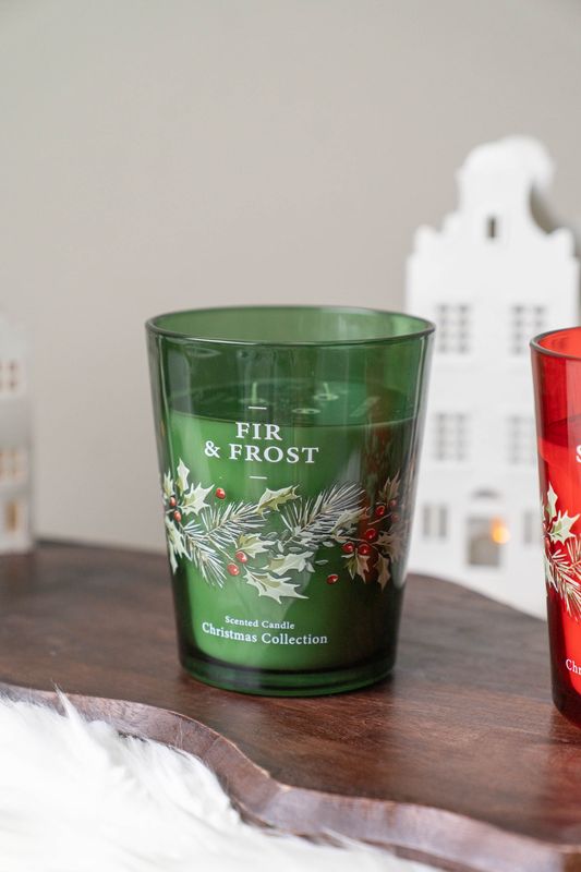 Duftlys 16cm - Fir & Frost