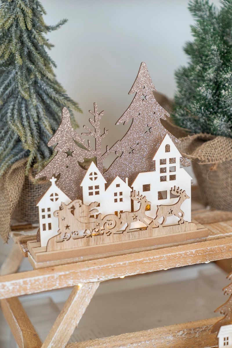 Xmas Bordlampe 19cm - Slede