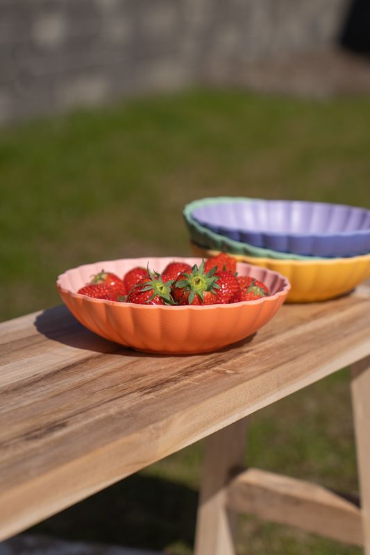 Soft skål – Ø19 cm – korall
