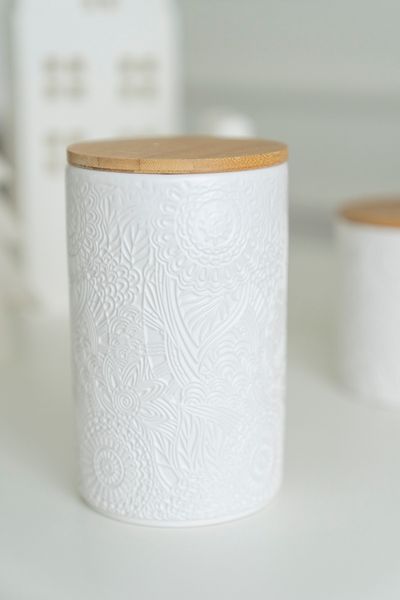 Hovedbilde Keramikkrukke m/lokk 10x16cm