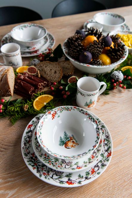 Hovedbilde  Juletid Skål 18cm Rådyr