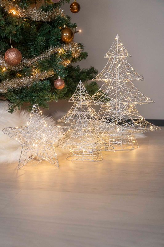 LED Tre 60cm Sølv