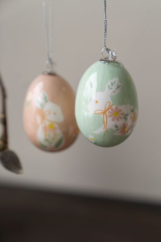 Hengende påskeegg – Blå/rosa