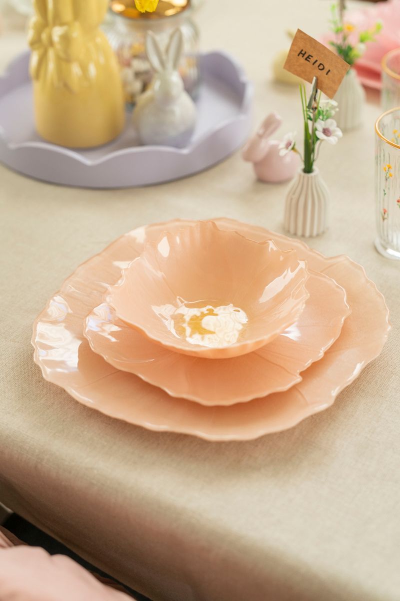 Valmue Tallerken 21cm - Fersken