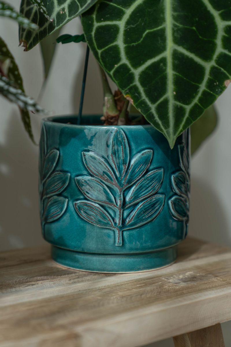 Blomsterpotte Blad – 2pk Blå