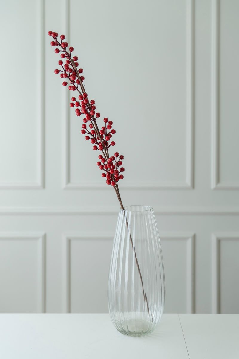 Kunstig Plante Bær 95cm Rød