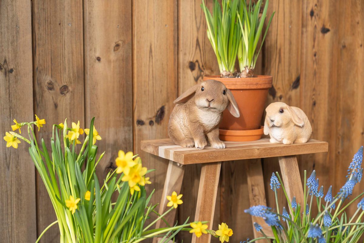 Kanin – 21×13,5×17 cm – Brunt Ansikt