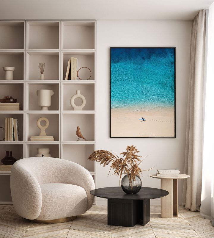 Poster - Blå Strand