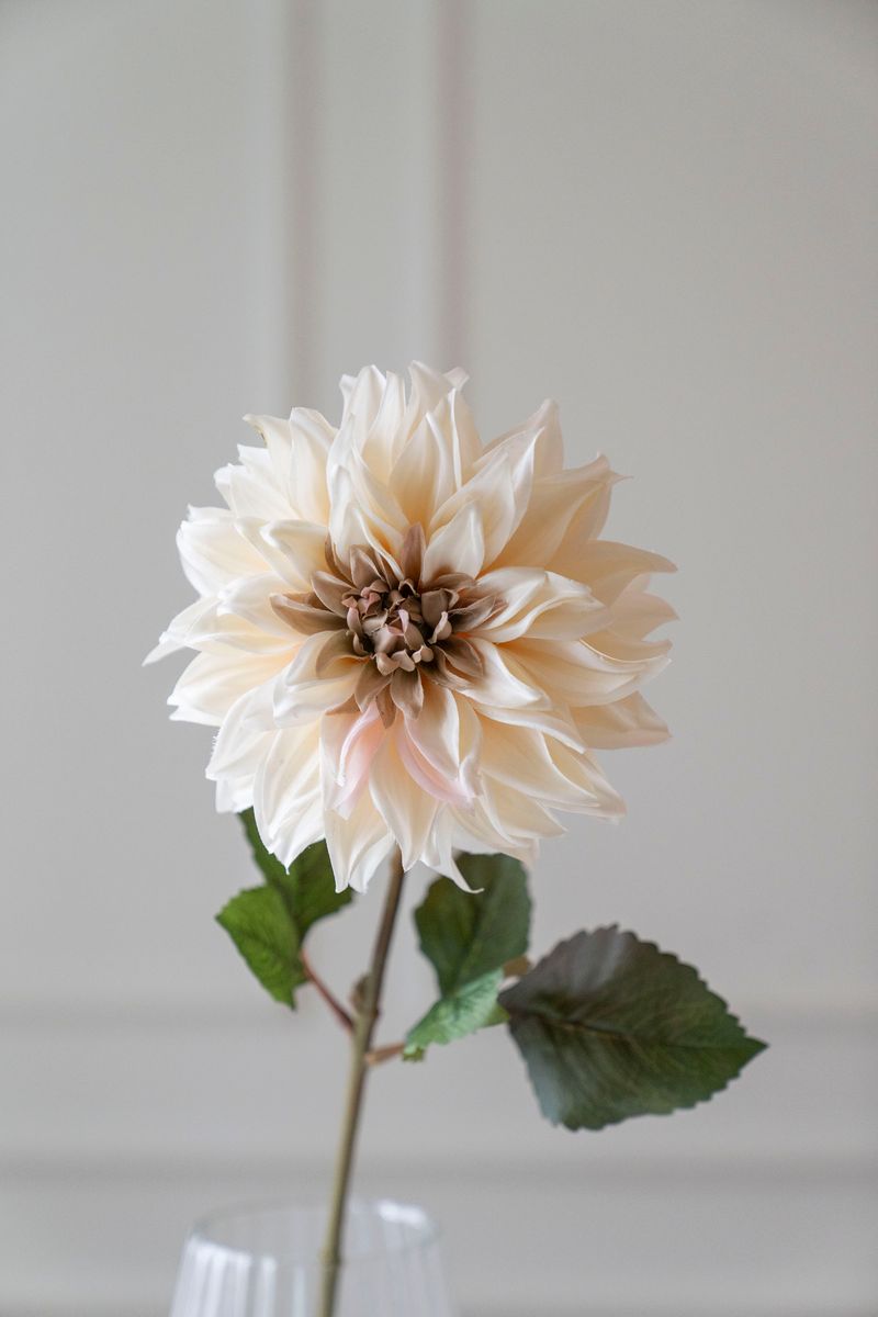 Kunstig Blomst Georgine 73cm - Hvit