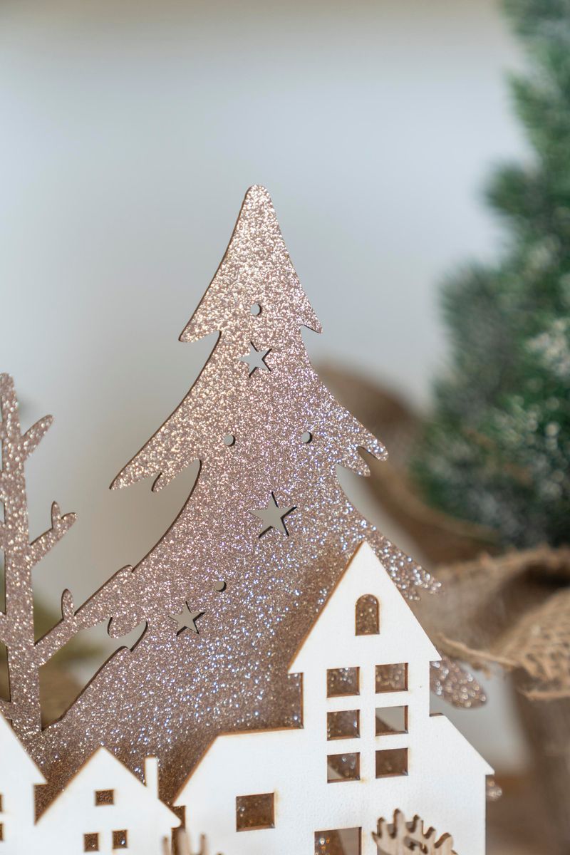 Xmas Bordlampe 19cm - Slede