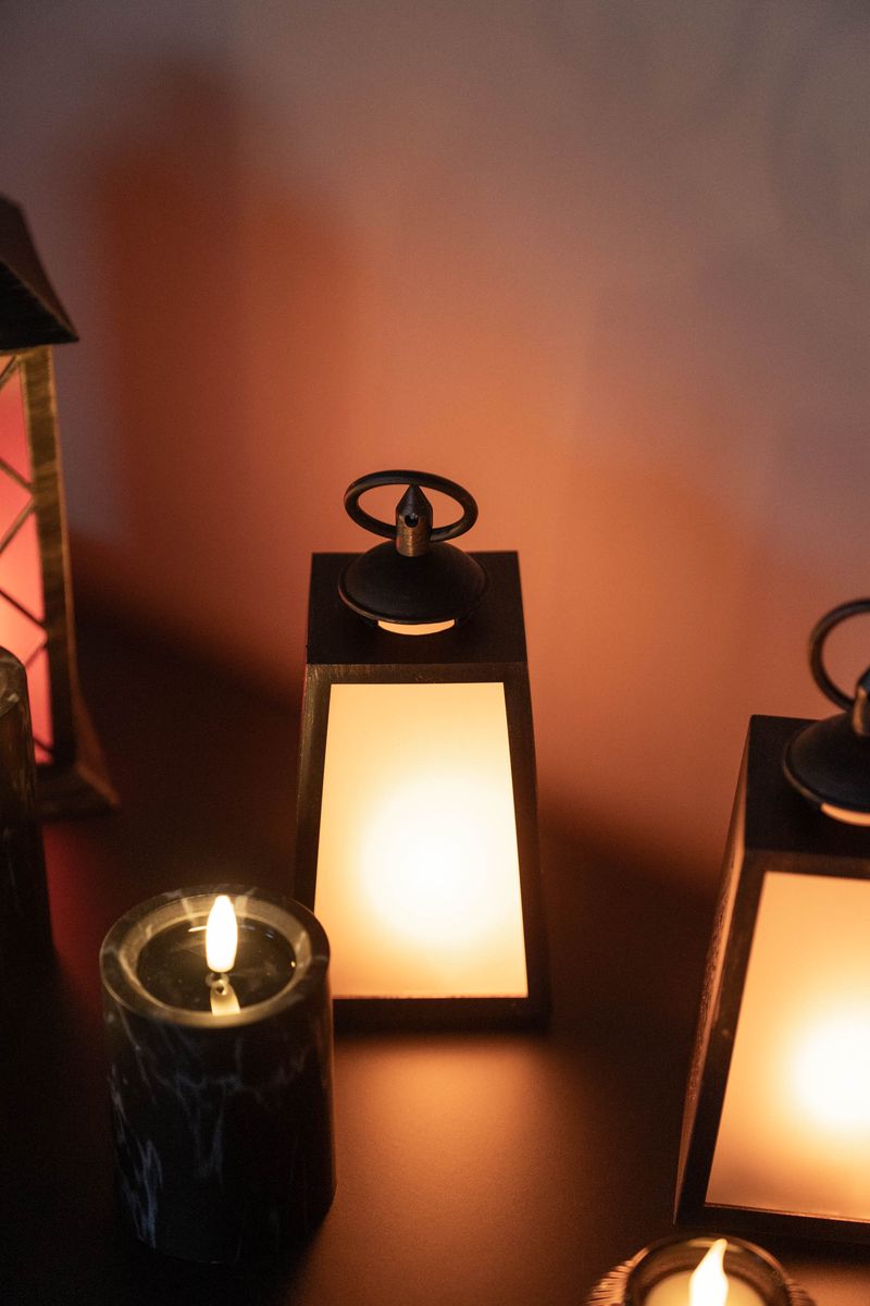 LED Lanterne 10x19cm - Stjerne