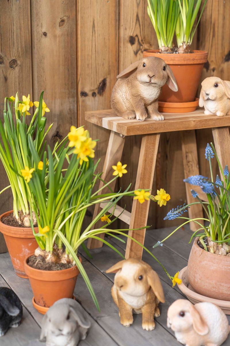 Kanin – 21×13,5×17 cm – Brunt Ansikt