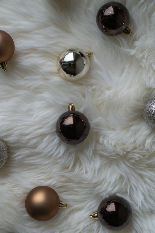 Vinterjuveler Julekuler 16pk Brun