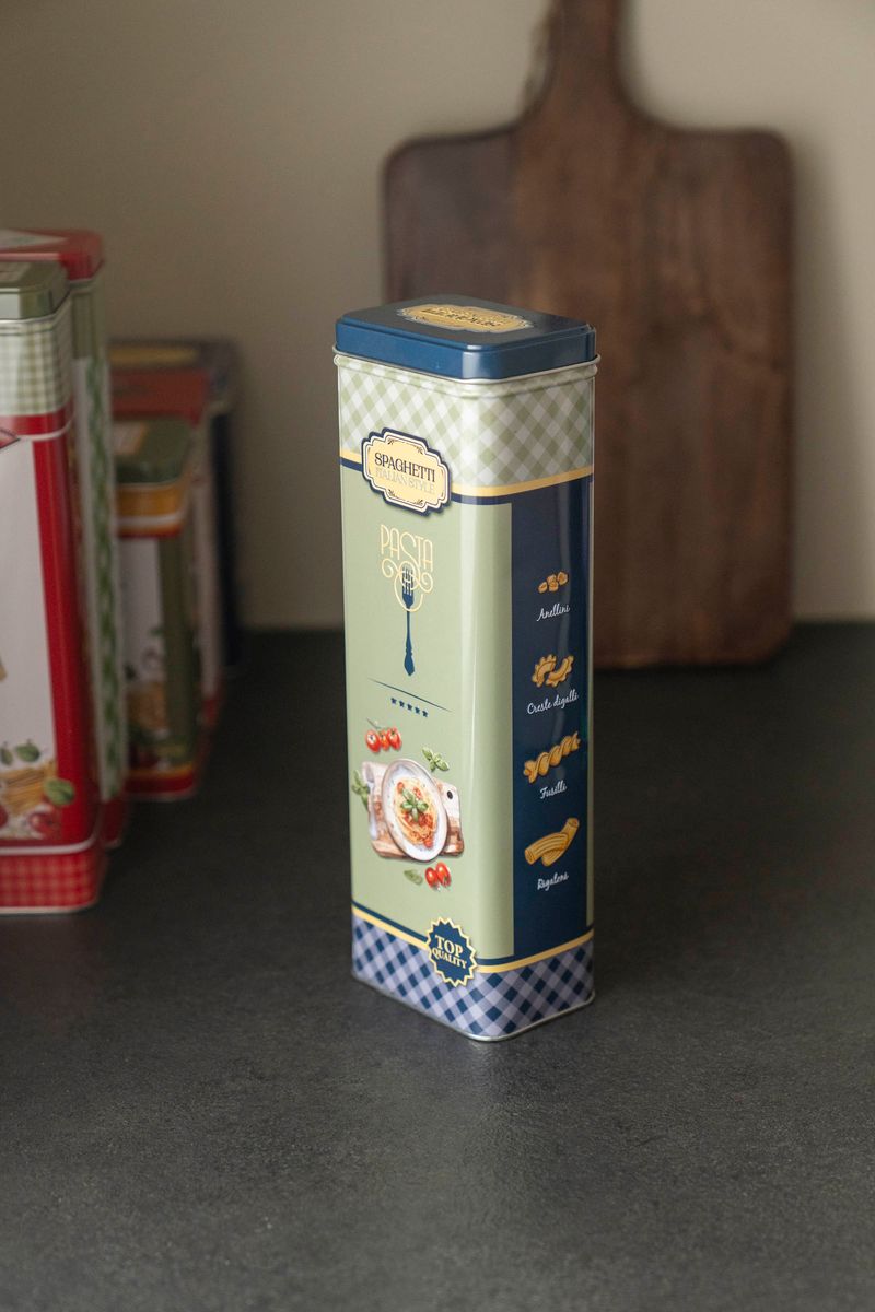 Milano Oppbevaringsboks Pasta – 9,5 x 7,5 x H 19,5 cm - Blå