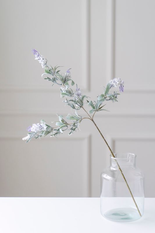 Kunstig Plante - Lavendel Hvit