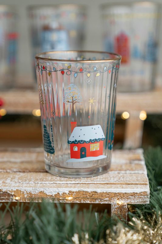 Vannglass 500ml - Rødt Hus