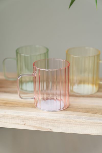 Hovedbilde Te-glass med hank – 400 ml – Rosa